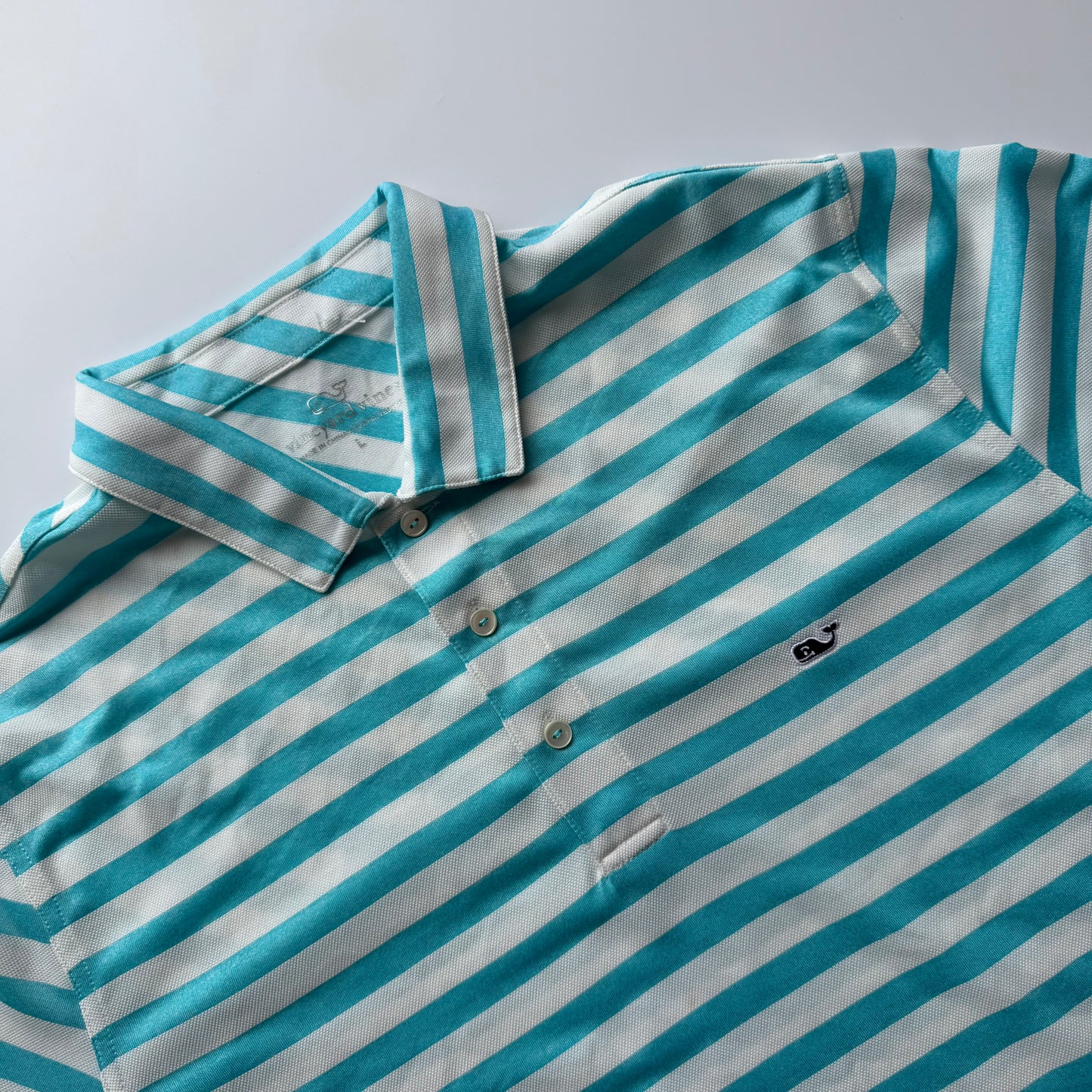 Polo Vineyard Vines Rayas Celestes (L)