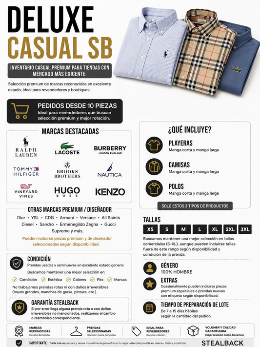 Mix Casual Deluxe | Mayoreo de Ropa Seminueva | Envío incluido a todo México (Copia)