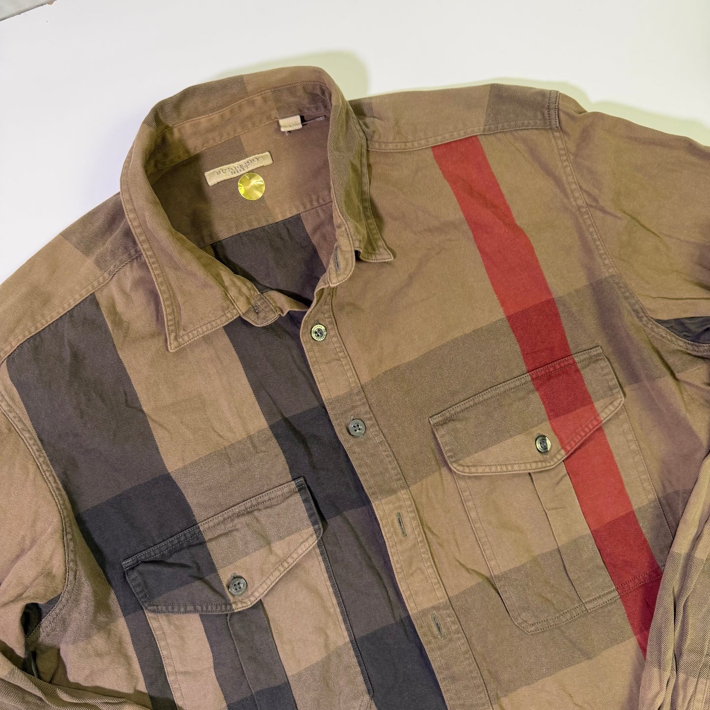 Camisa Burberry Monograma (L)