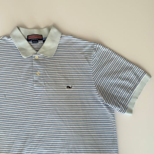 Polo Vineyard Vines Rayas Celestes (L)