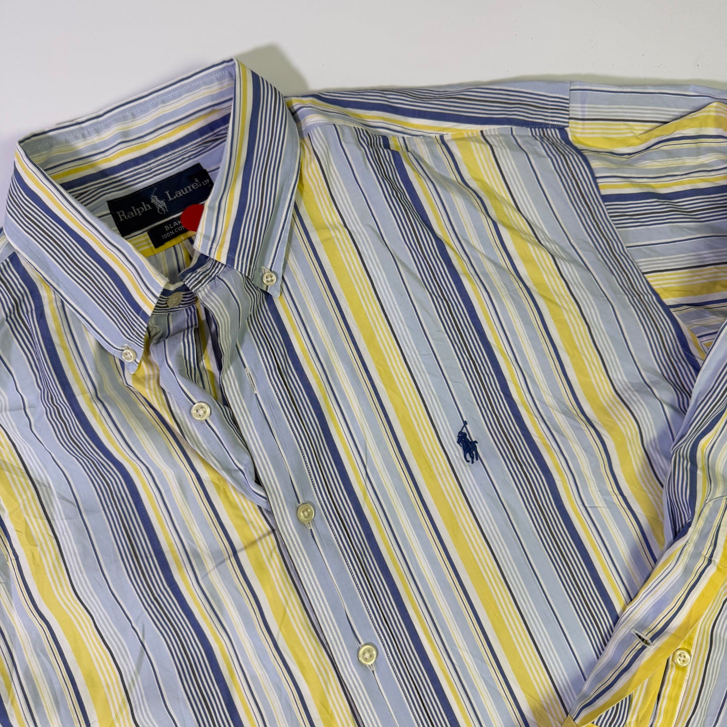 Camisa Ralph Lauren Rayas Amarillas (L)