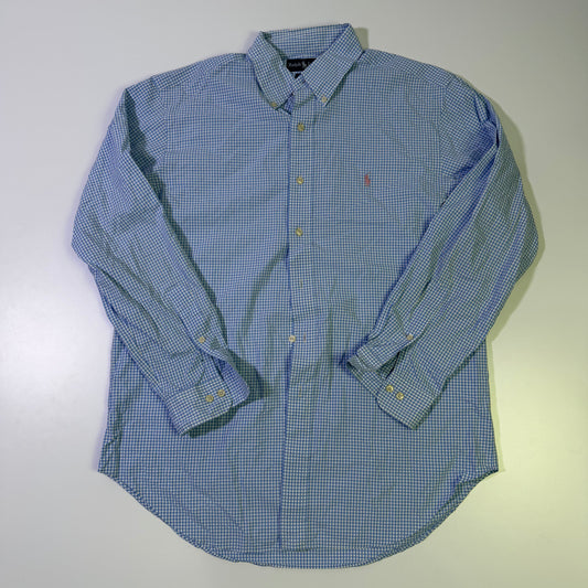 Camisa Ralph Lauren Cuadros Celeste (L)