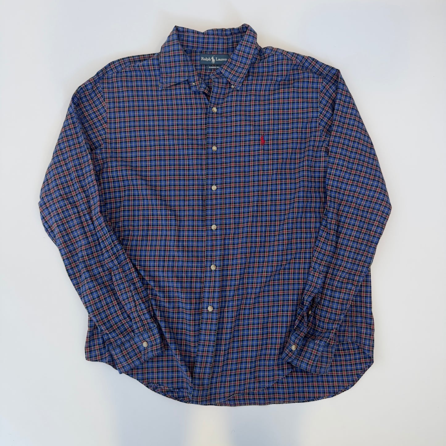 Camisa Ralph Lauren Cuadros Azules (XL)