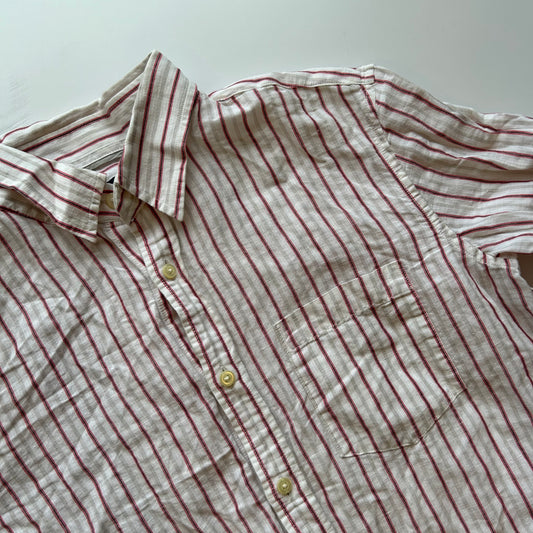 Camisa Banana Republic Lino Rayas (M)
