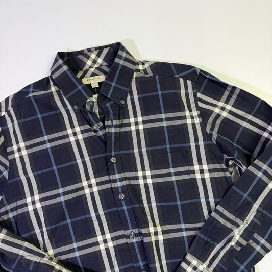 Camisa Burberry Cuadros Azul (S)