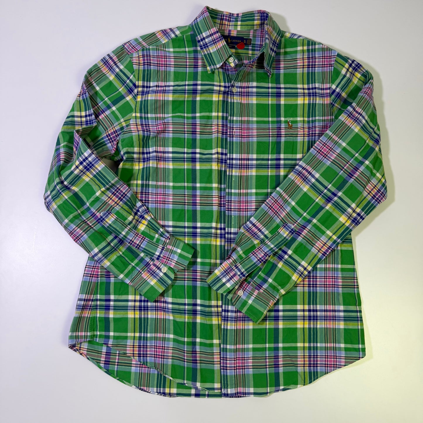 Camisa Ralph Lauren Cuadros Verde (XL)