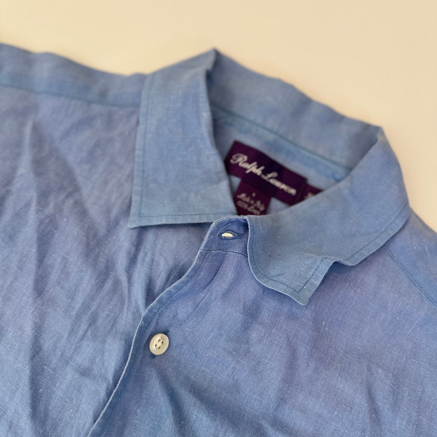 Camisa Ralph Lauren Purple Label De Lino (L)