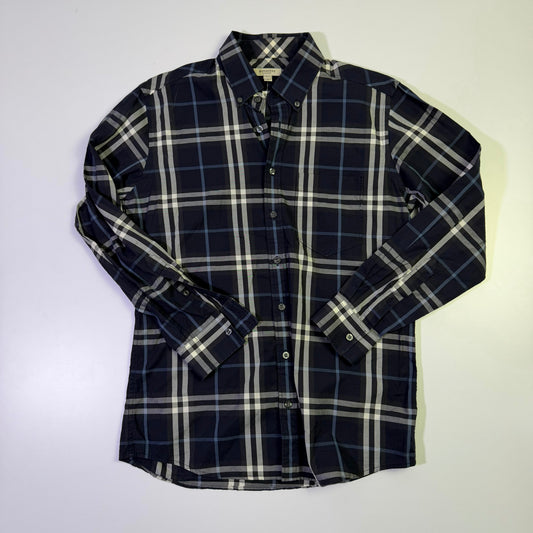 Camisa Burberry Cuadros Azul (S)
