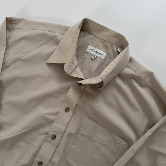 Camisa Yves Saint Laurent Vintage Beige (L)