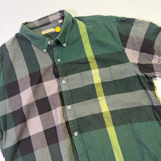 Camisa Burberry Verde Monograma (L)