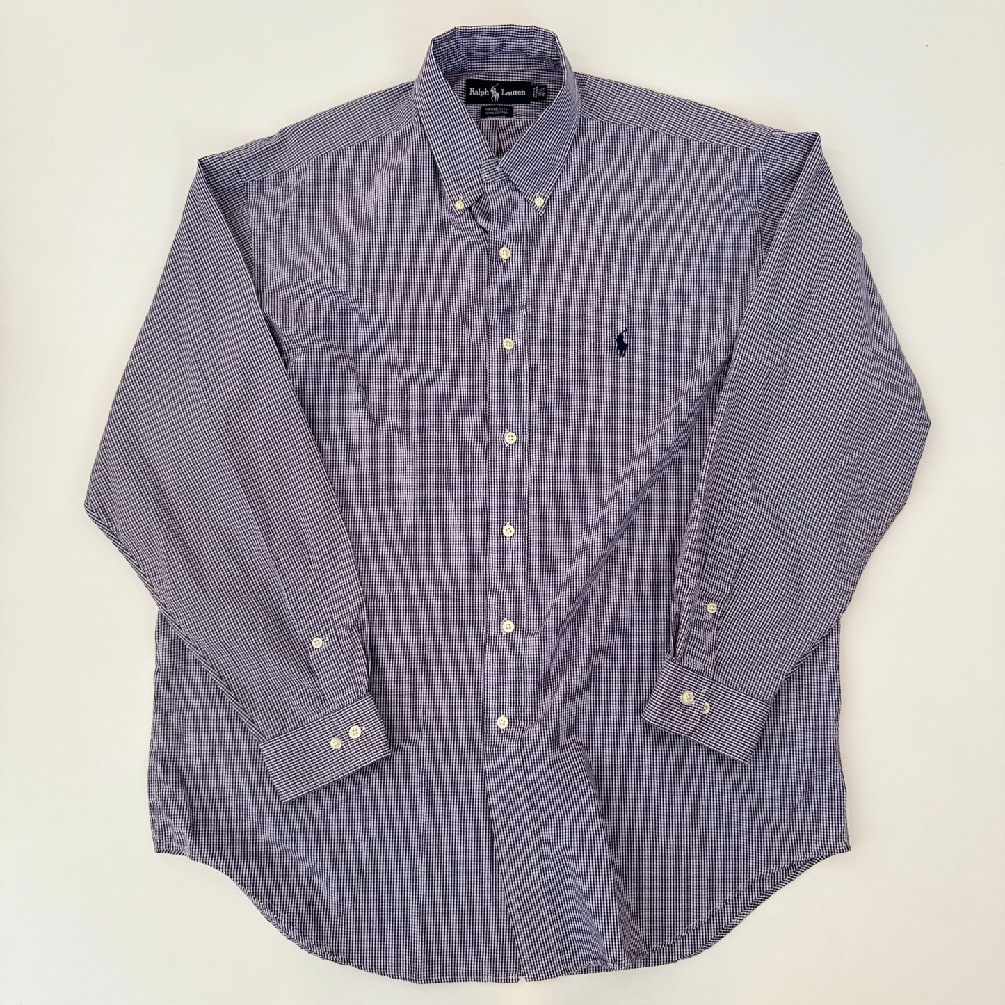 Camisa Ralph Lauren Cuadros Morado (XL)