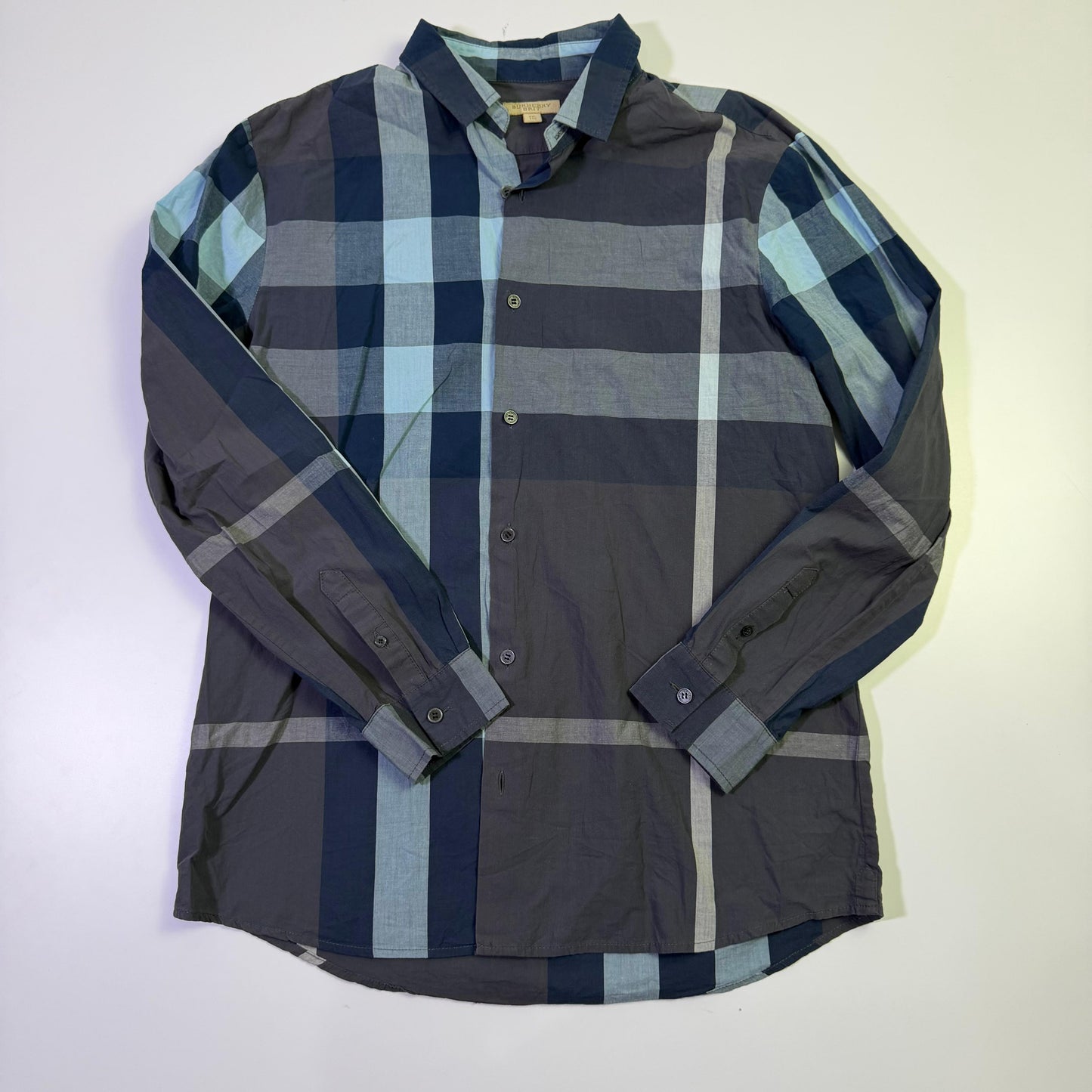 Camisa Burberry Azul Cuadros (XXL)