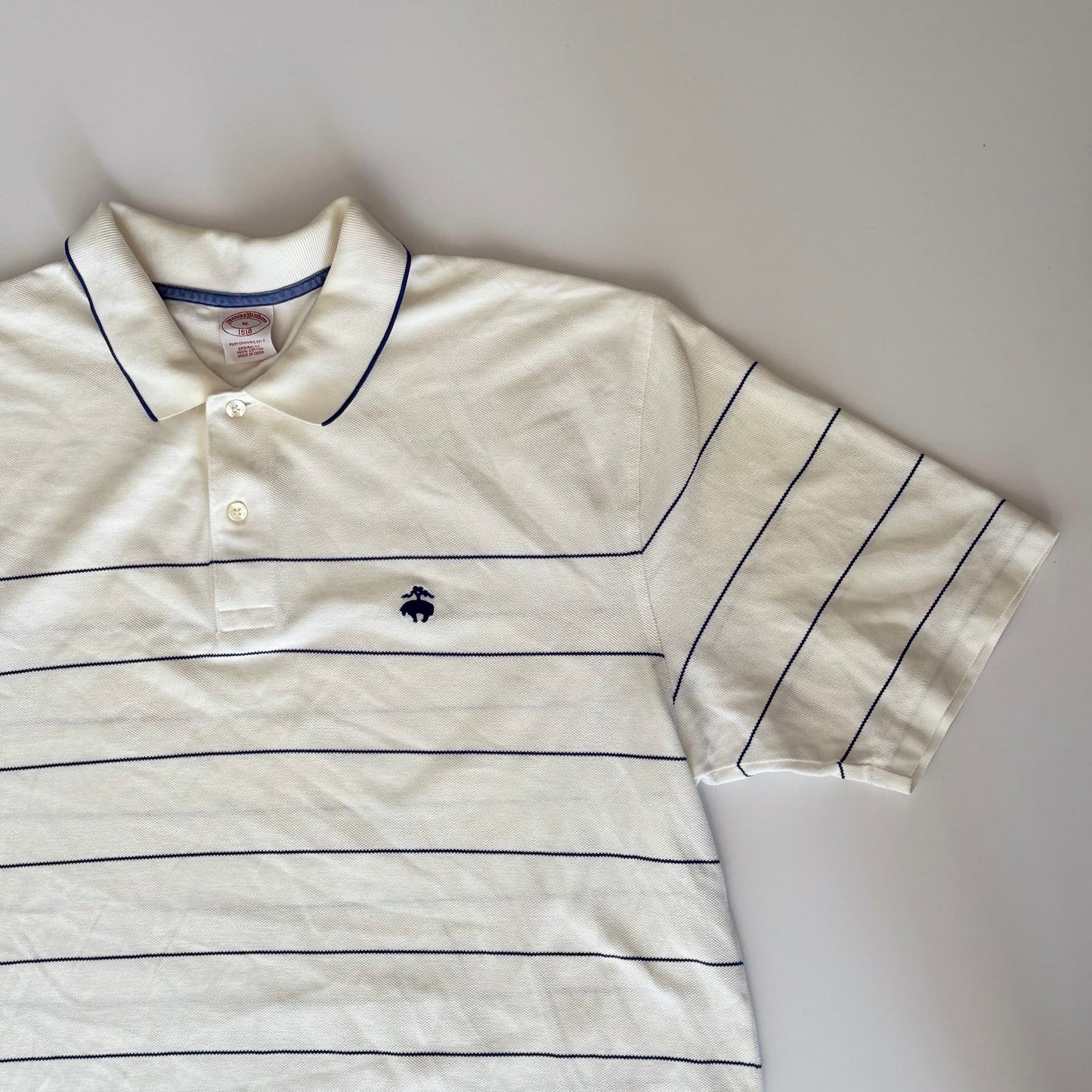 Polo Brooks Brothers Blanca (XL)