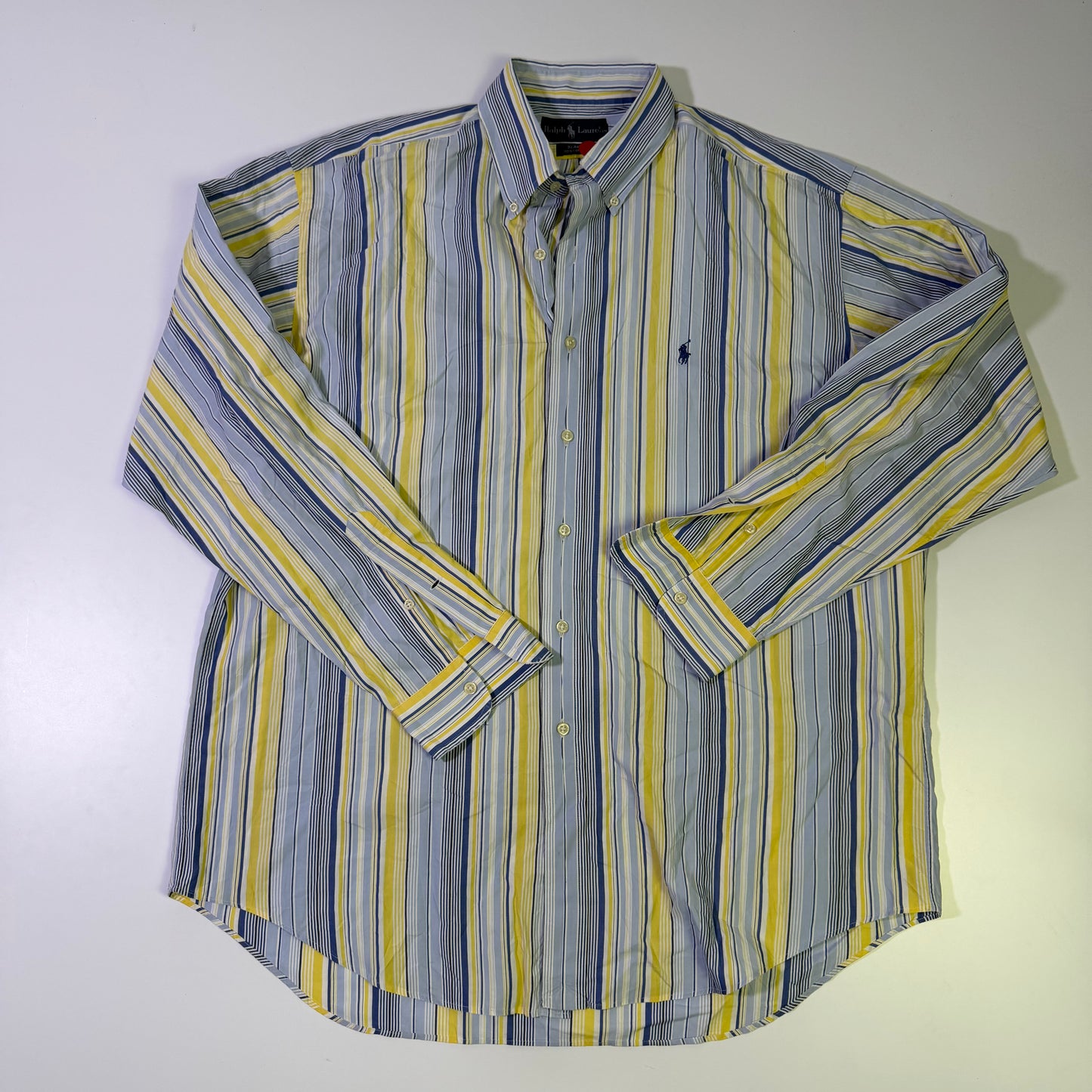 Camisa Ralph Lauren Rayas Amarillas (L)