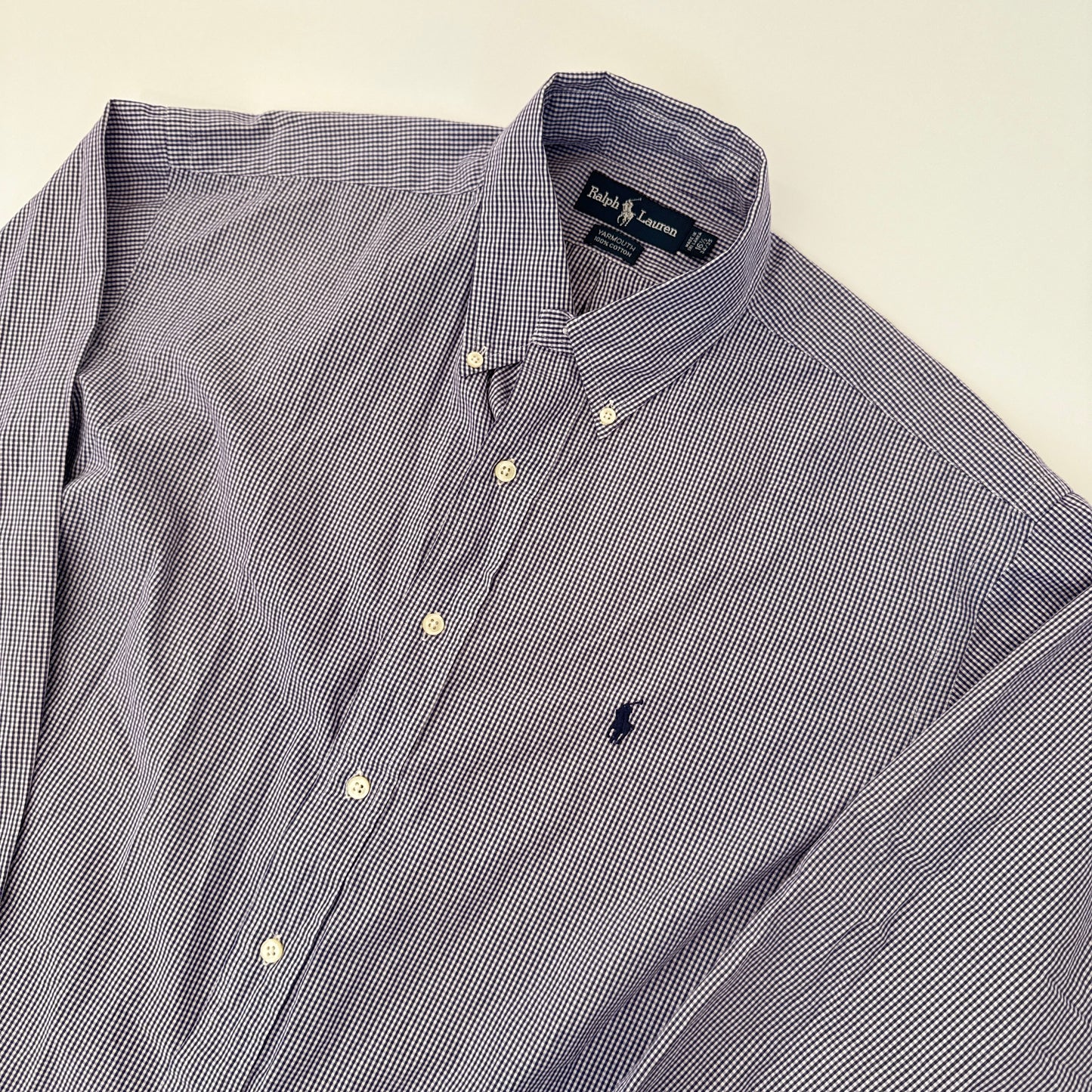 Camisa Ralph Lauren Cuadros Morado (XL)