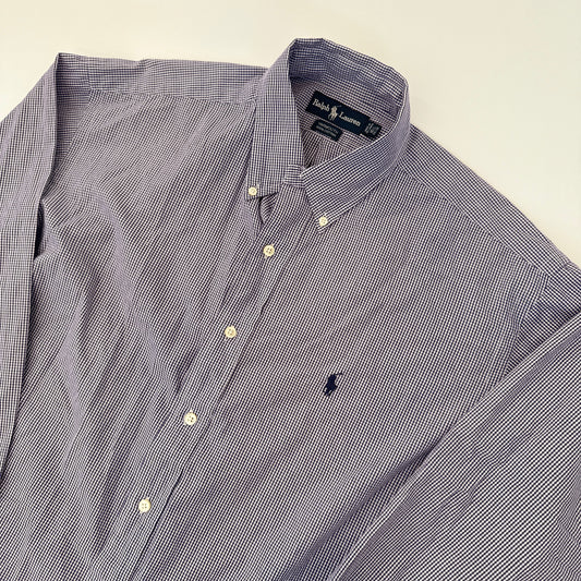 Camisa Ralph Lauren Cuadros Morado (XL)