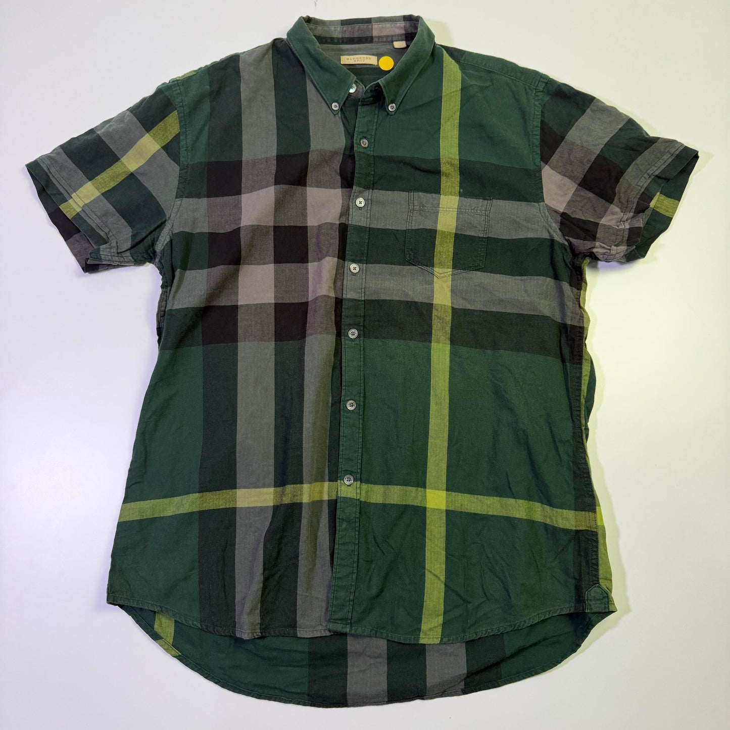 Camisa Burberry Verde Monograma (L)