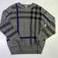 Suéter BURBERRY Cuadros Gris (XL)
