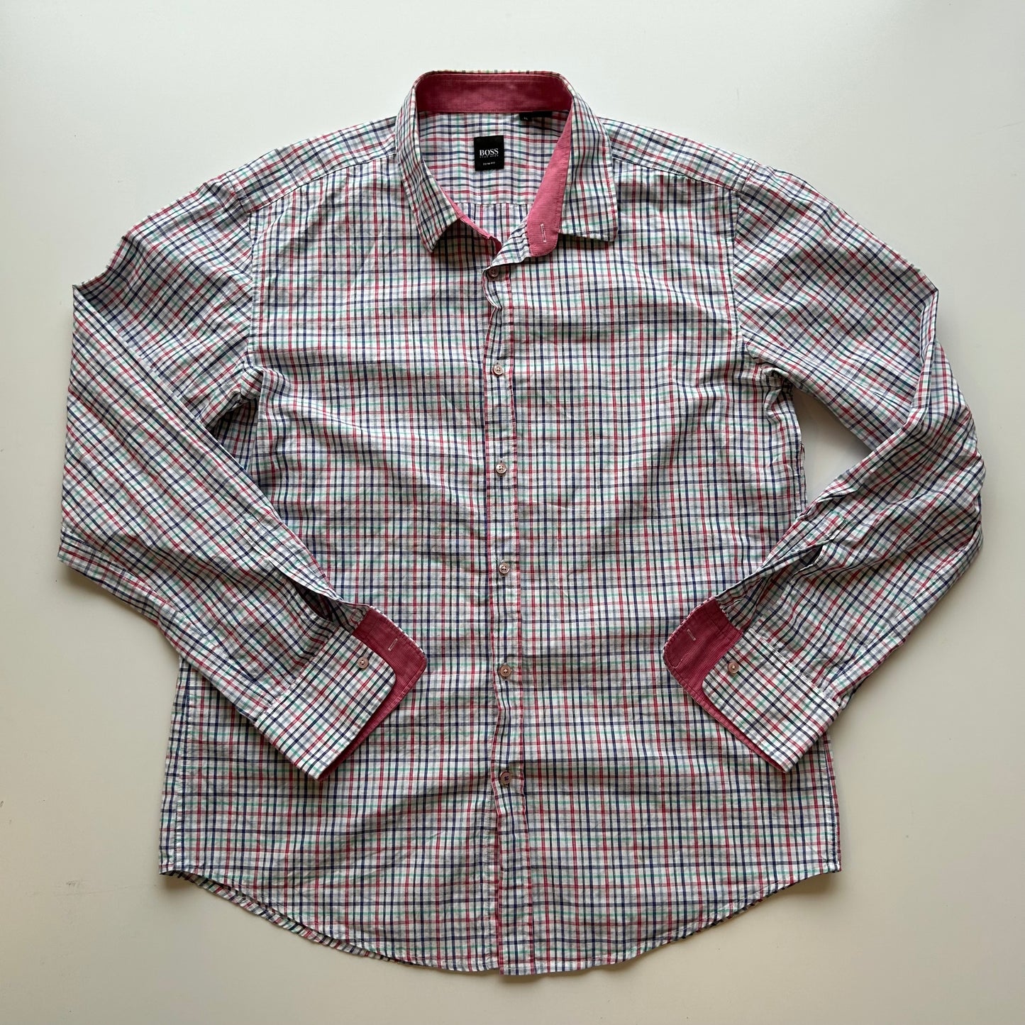 Camisa Hugo Boss De Cuadros (XL)