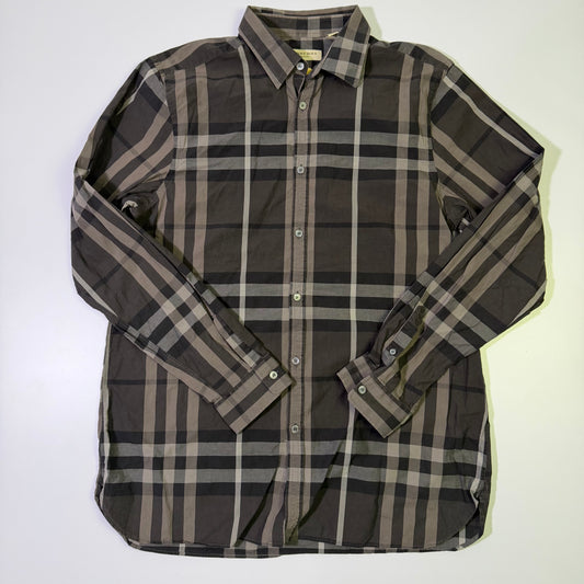 Camisa Burberry  Monograma Negra  (XL)