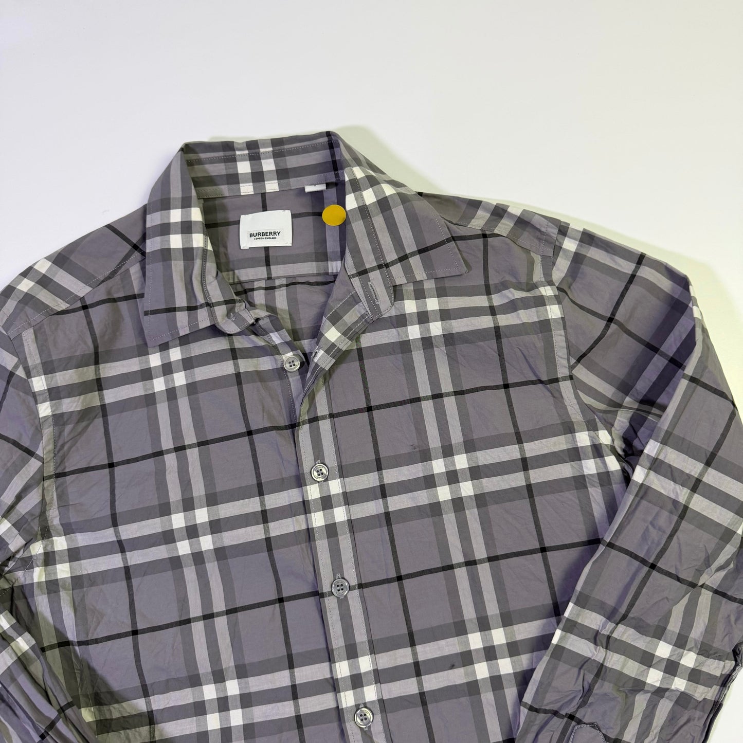Camisa Burberry Monograma Gris (L)