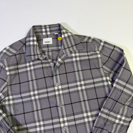 Camisa Burberry Monograma Gris (L)
