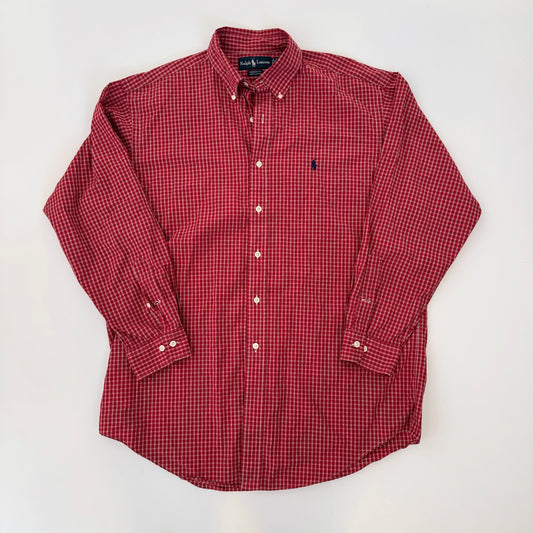 Camisa Ralph Lauren Cuadros Rojos (XL)