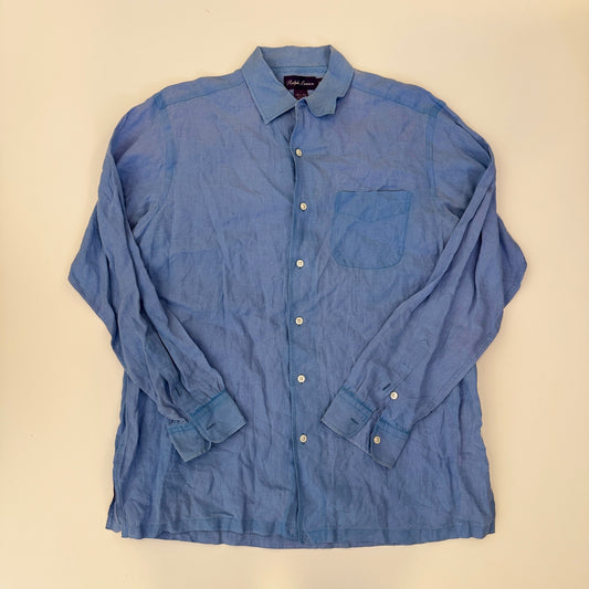 Camisa Ralph Lauren Purple Label De Lino (L)