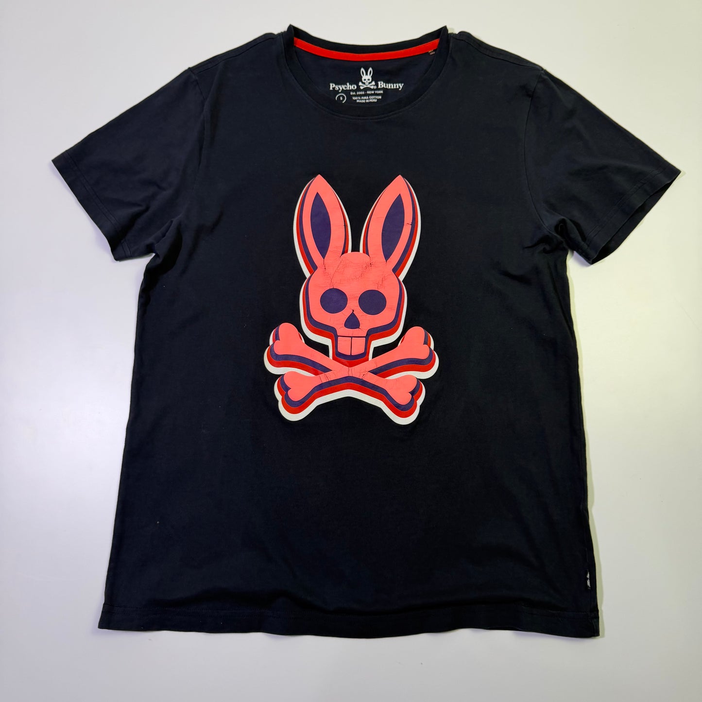Playera Psycho Bunny Negra  (L)