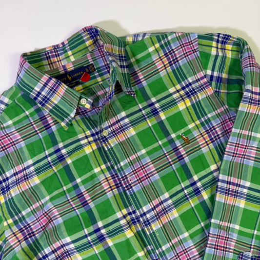 Camisa Ralph Lauren Cuadros Verde (XL)
