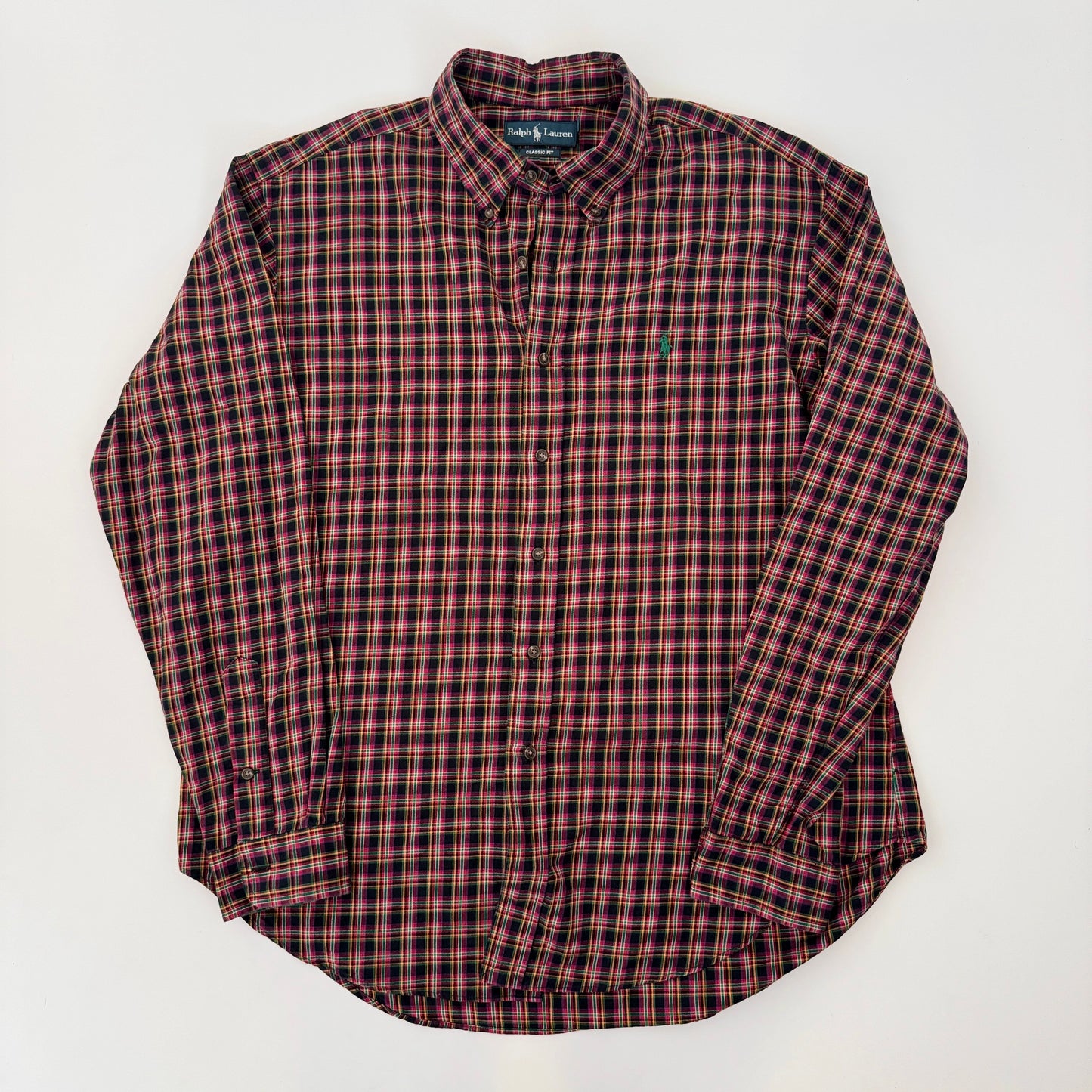 Camisa Ralph Lauren Cuadros Azules y Rojos (XL)