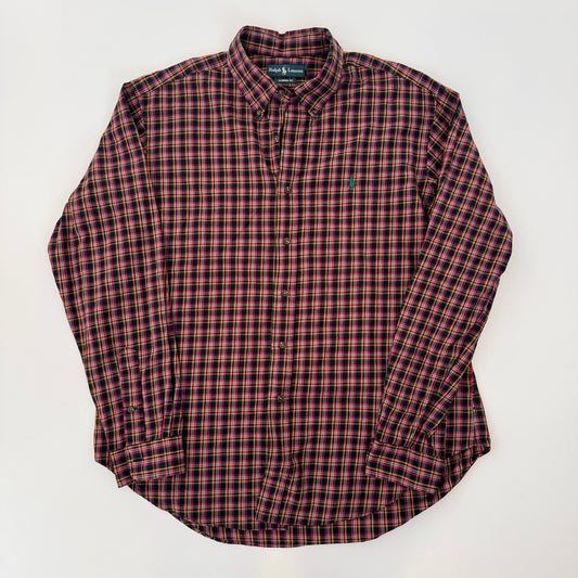 Camisa Ralph Lauren Cuadros Azules y Rojos (XL)