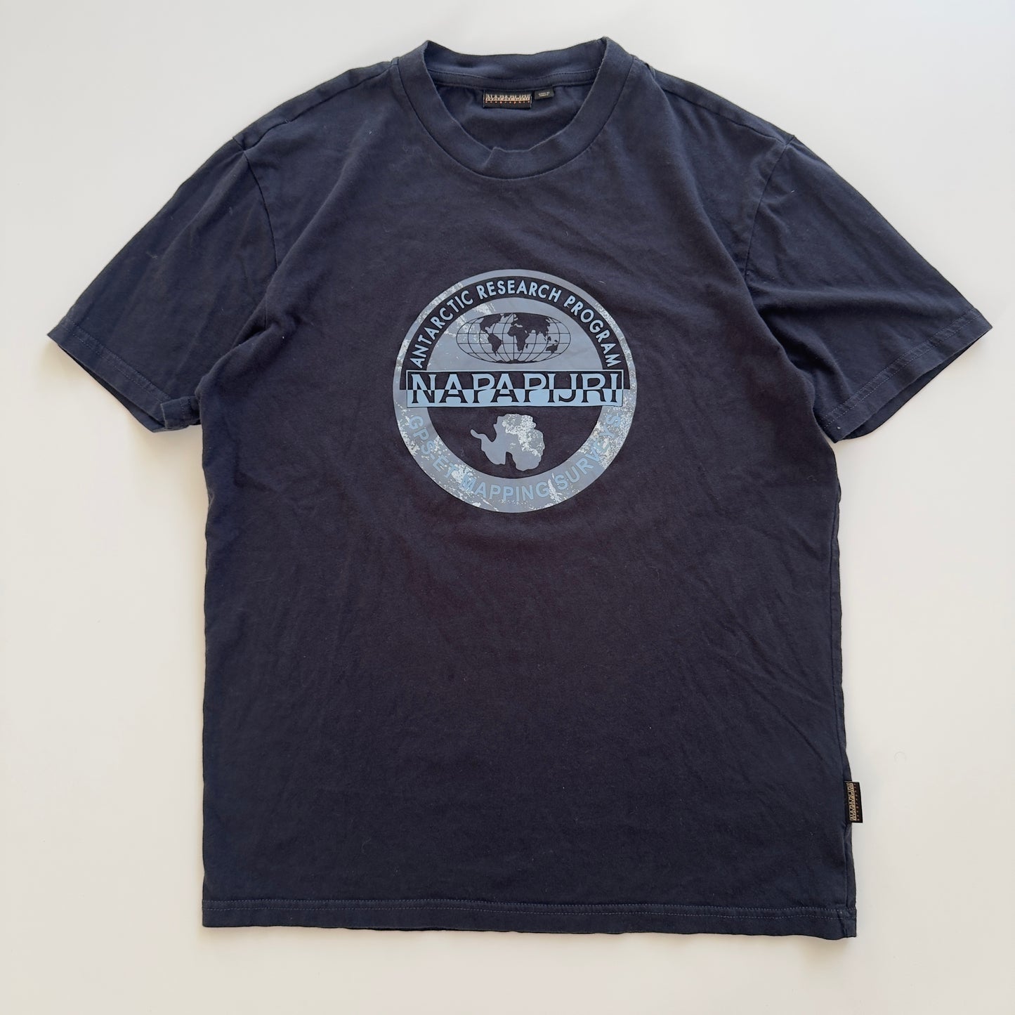 Playera Napapijri Azul Marino (M)