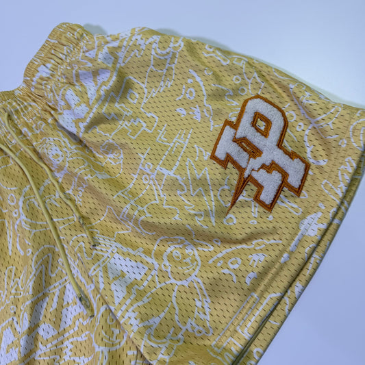 Shorts Inaka Power  amarillos (S)