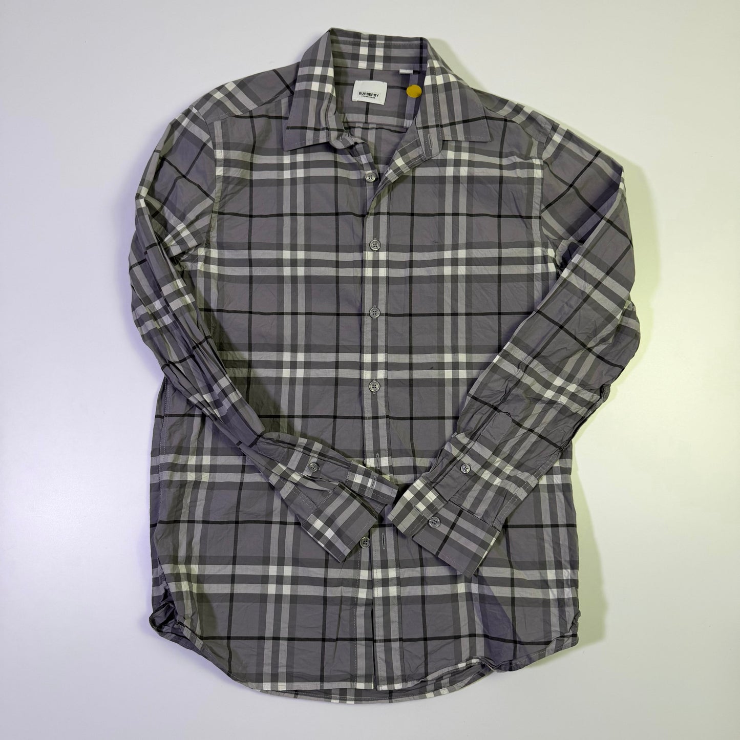 Camisa Burberry Monograma Gris (L)