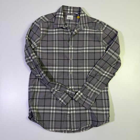 Camisa Burberry Monograma Gris (L)
