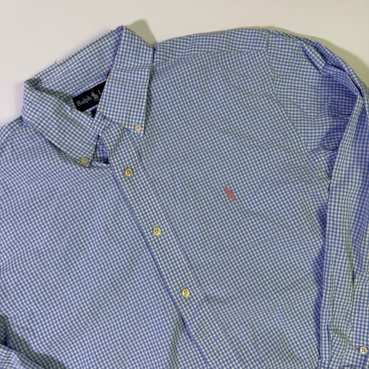 Camisa Ralph Lauren Cuadros Celeste (L)