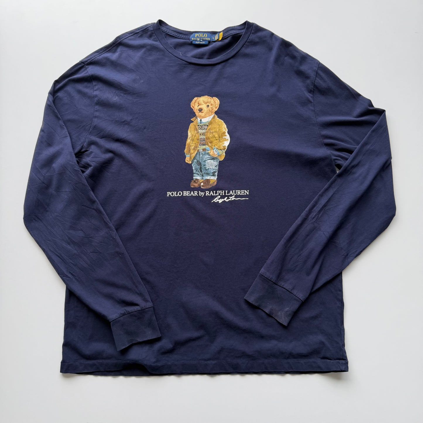 Playera Polo Bear Ralph Lauren Azul (L)