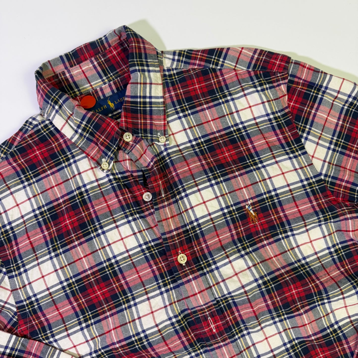 Camisa Ralph Lauren Cuadros Roja (M)