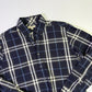 Camisa Burberry Cuadros Azul (S)