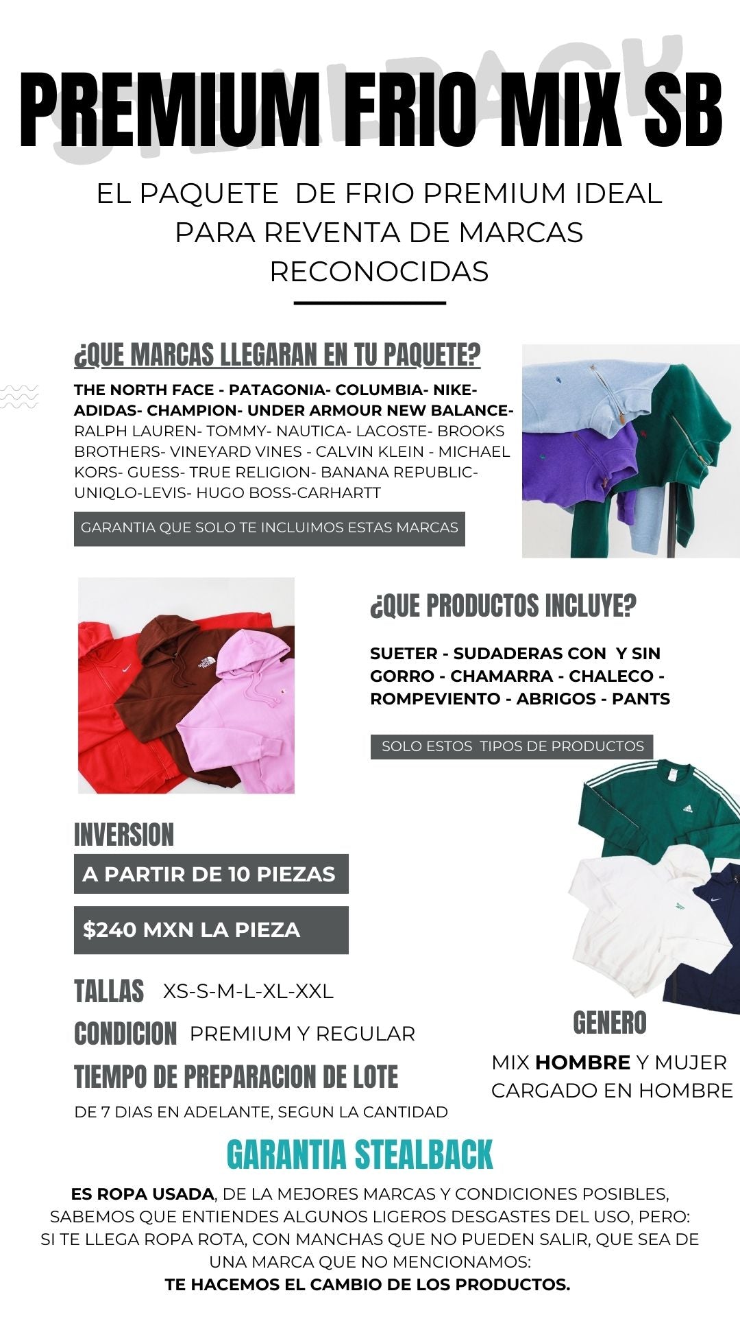 Premium Frio Mix SB | Mayoreo de Ropa Seminueva